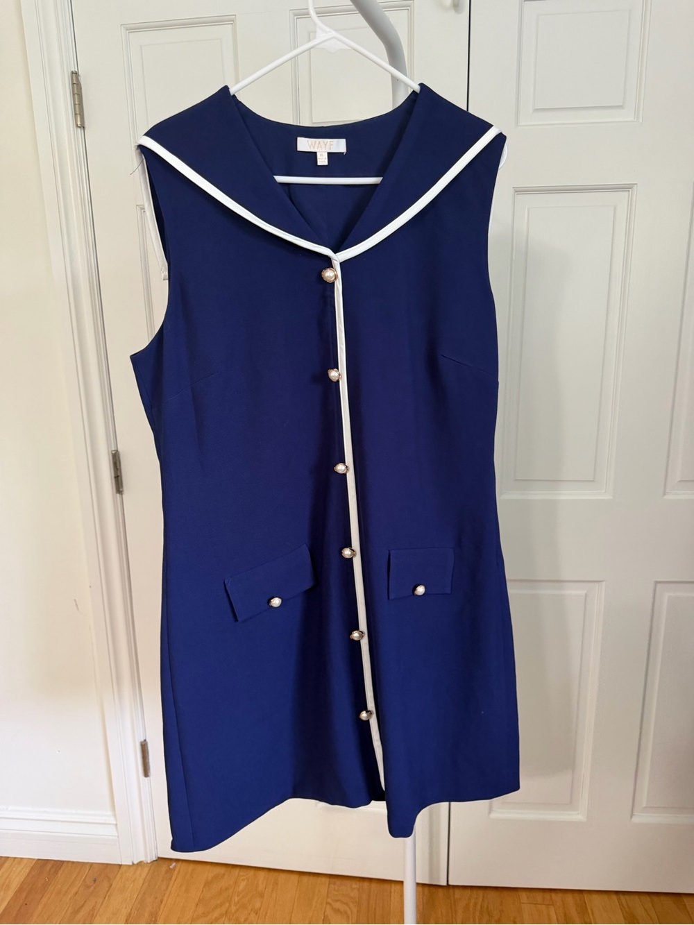 NWOT WAYF Set Sail Navy Blue Minidress Size XL - Picture 4 of 8